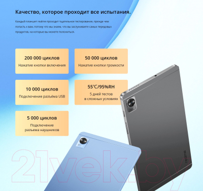Планшет Realme Pad Mini 8.7 Wi-Fi 4GB/64GB / RMP2106 (голубой)