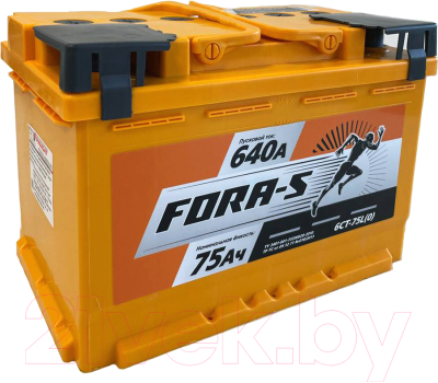 Автомобильный аккумулятор Fora-S R+ 640A (75 А/ч)