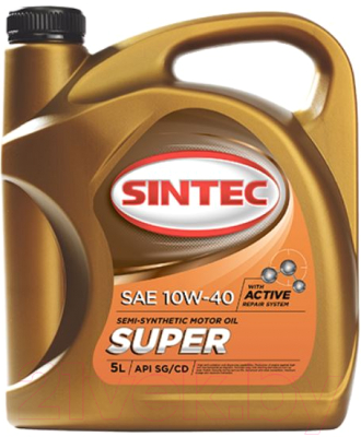 Моторное масло Sintec Супер 10W40 SG/CD / 801895 (5л)