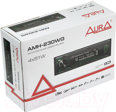 Бездисковая автомагнитола AURA AMH-230WG