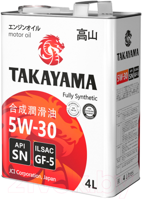 Изображение товара Моторное масло Takayama 5W30 / 605043 (4л)