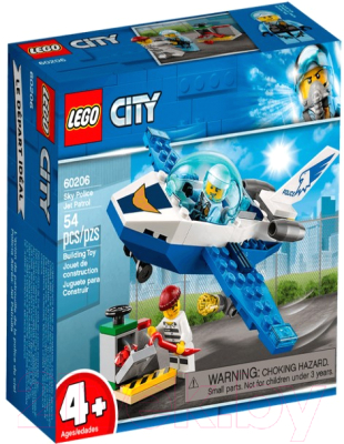 Конструктор Lego City Воздушная полиция. Патрульный самолет 60206
