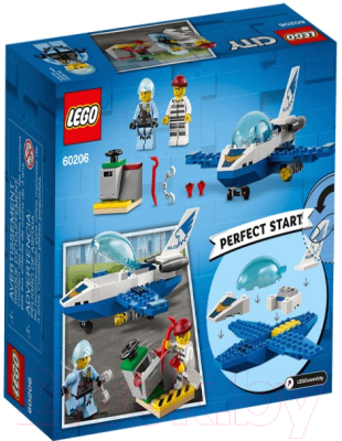 Конструктор Lego City Воздушная полиция. Патрульный самолет 60206