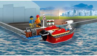 Конструктор Lego City Пожар в порту 60213