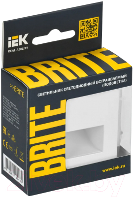 Встраиваемая подсветка IEK Brite BR-FL20-K01 (белый)