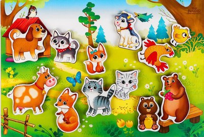

Развивающий игровой набор, Головоломка. Где чей малыш / 4276040