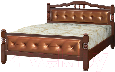 Полуторная кровать Bravo Мебель Эрика 11 140x200 (орех)