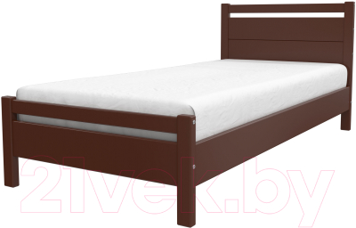 Односпальная кровать Bravo Мебель Эстери 1 90x200 (орех)