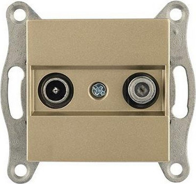 Розетка Mutlusan Rita TV-SAT 2200-157-0285 (золото доре) - 