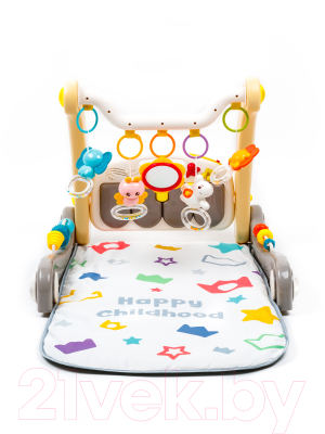 Изображение товара Ходунки-каталка Amarobaby Play Way 2 в 1 / AMARO-24PW-GR (серый)