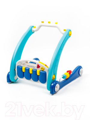 Ходунки-каталка Amarobaby Play Way 2 в 1 / AMARO-24PW-BL (синий)