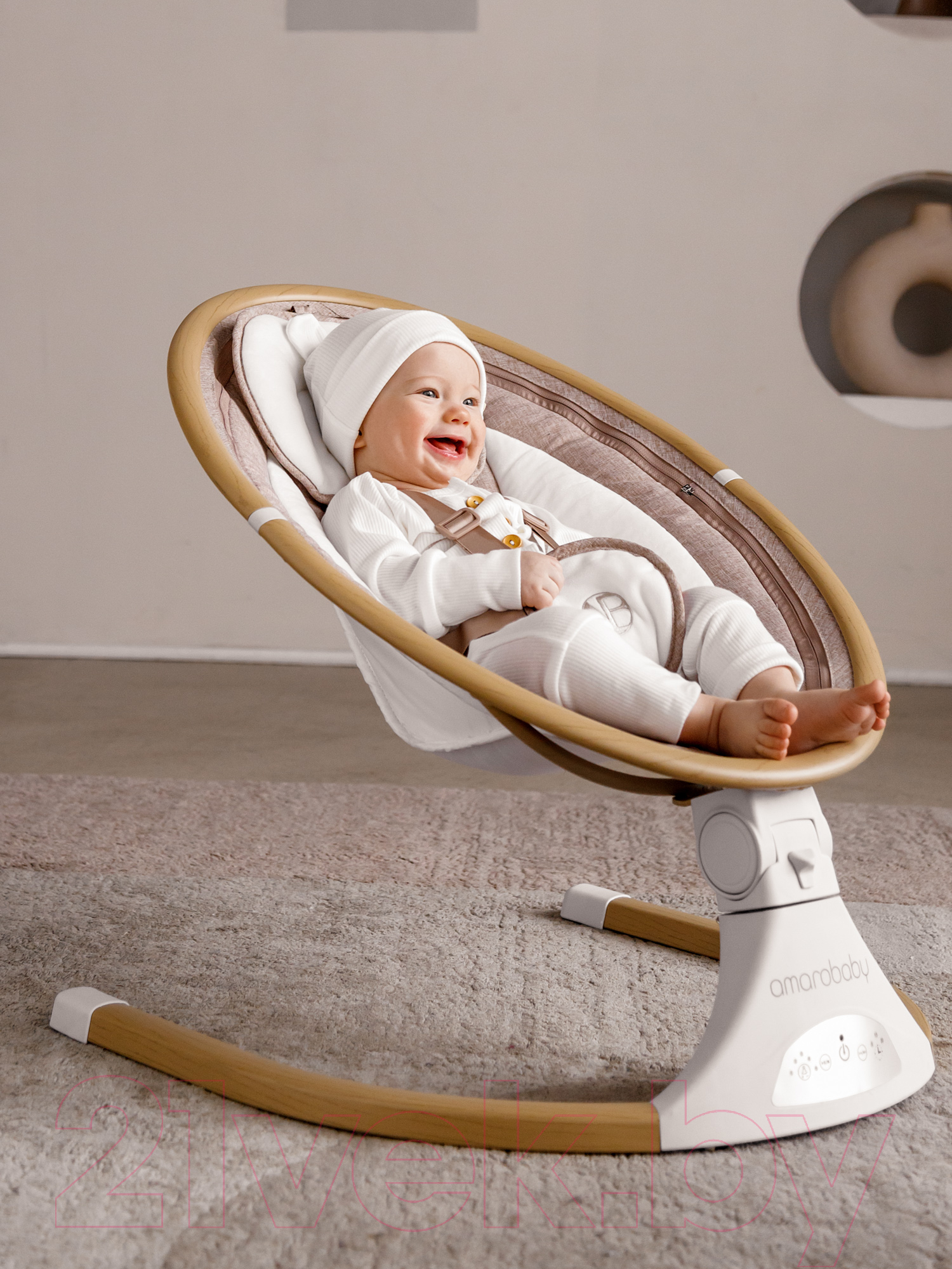 Качели для новорожденных Amarobaby Ergo Swing / AB22-22ERGO/11