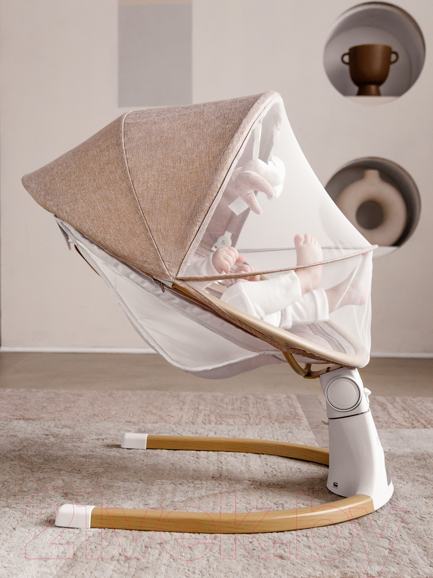 Качели для новорожденных Amarobaby Ergo Swing / AB22-22ERGO/11