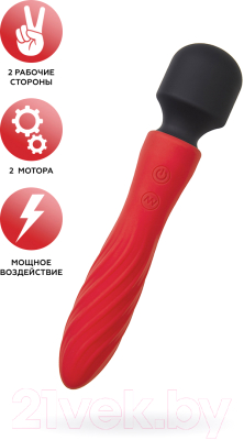 Вибромассажер ToyFa Black & Red / 901016-9 (красный)