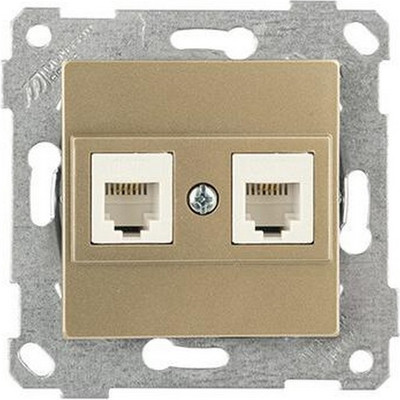 Розетка Mutlusan Rita 2200 138 0185 (золото доре) - 