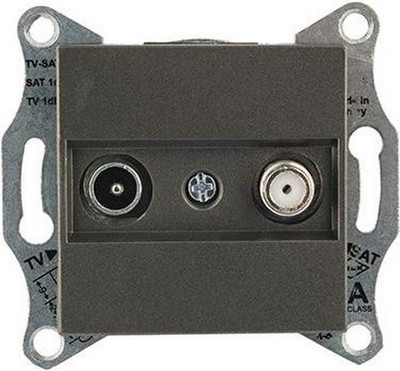 Розетка Mutlusan Rita TV-SAT 2200-157-0295 (дымчатый) - 