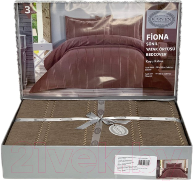 Набор текстиля для спальни Karven Fiona / Y 935 FIONA Kahve