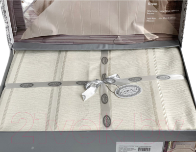 Набор текстиля для спальни Karven Fiona / Y 935 FIONA Krem
