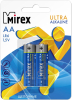 Комплект батареек Mirex AA LR6 / 23702-LR6-E2 (2шт) - 