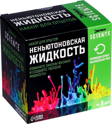 Набор для опытов Эврики Неньютоновская жидкость / 7070794 -