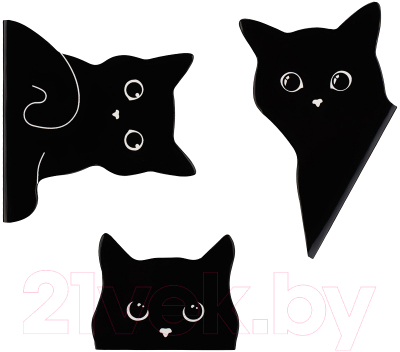 Набор закладок Meshu Black Cat / MS_47789 (3шт)