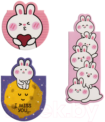 Набор закладок Meshu Bubble Bunny / MS_46743 (3шт)