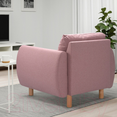 Кресло мягкое Mio Tesoro Тулисия (коричнево-розовый)