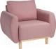 Кресло мягкое Mio Tesoro Тулисия (коричнево-розовый) - 