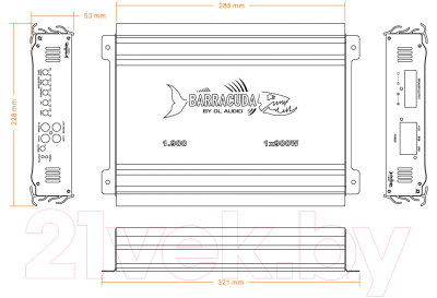 Изображение товара Автомобильный усилитель DL Audio Barracuda 1.900
