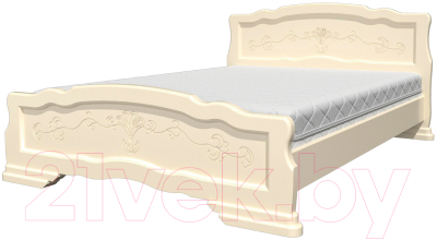 Односпальная кровать Bravo Мебель Эрика 6 90x200 (слоновая кость)