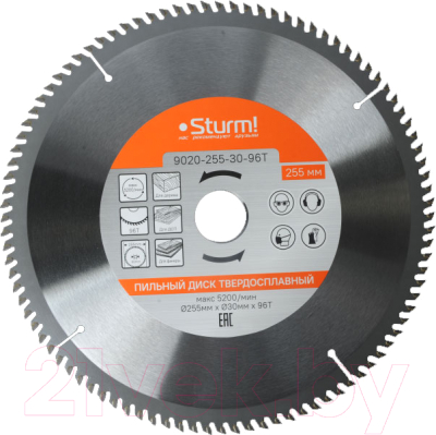 Пильный диск Sturm! 9020-255-30-96T