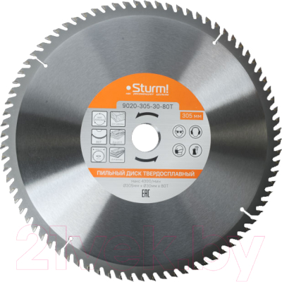 Пильный диск Sturm! 9020-305-30-80T