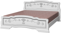 Односпальная кровать Bravo Мебель Эрика 6 90x200 (белый жемчуг) - 