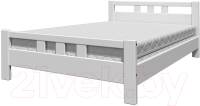 Полуторная кровать Bravo Мебель Эстери 2 120x200 (белый античный)