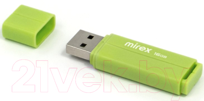Usb flash накопитель Mirex Line Green 16GB (13600-FMULGN16)