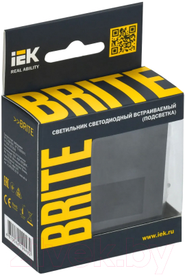 Встраиваемая подсветка IEK Brite BR-FL20-K53 (графит)