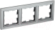 Рамка для выключателя IEK Brite BR-M32-K46 (сталь) - 