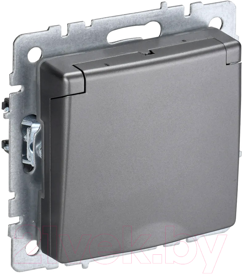 Розетка IEK Brite BR-R16-16-K46 (сталь)
