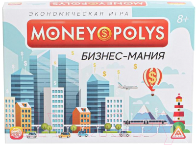 Настольная игра Лас Играс Money Polys. Бизнес-мания / 188079