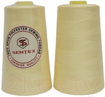 Набор швейных ниток Sentex 100% полиэстер 50/2 5000 ярдов 1004 (2шт)
