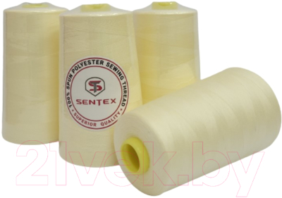 Набор швейных ниток Sentex 100% полиэстер 50/2 5000 ярдов 1006 (4шт)