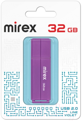 Usb flash накопитель Mirex Line Violet 32GB (13600-FMULVT32)