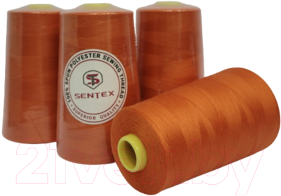Набор швейных ниток Sentex 100% полиэстер 50/2 5000 ярдов 1024 (4шт)