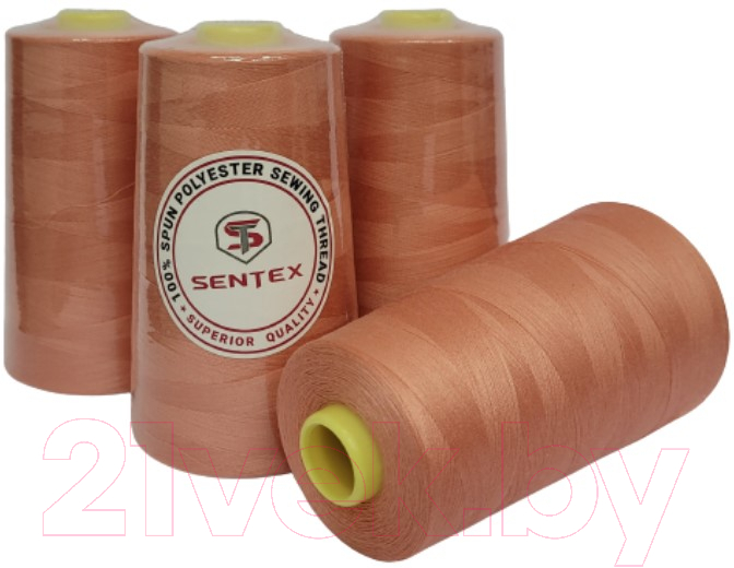 Набор швейных ниток Sentex 100% полиэстер 50/2 5000 ярдов 1039 (4шт) — фото 1