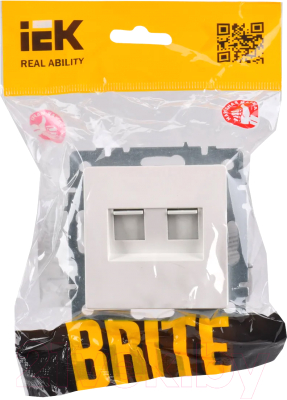 Розетка IEK Brite BR-KT20-O-1-K36 (жемчуг)