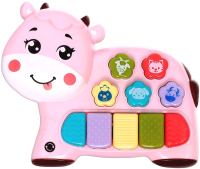 Музыкальная игрушка Zabiaka Любимый друг корова / 7790523 (розовый) - 
