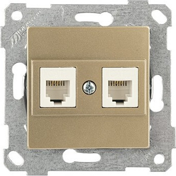 Розетка Mutlusan Rita 2200 141 0185 (золото доре) - 