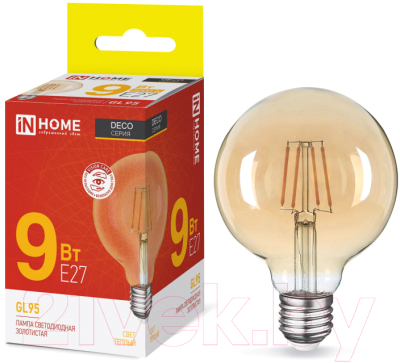 Лампа INhome LED-GL-95-deco / 4690612036465