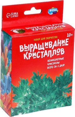 Набор для выращивания кристаллов Школа талантов Лучистые кристаллы / 5115229 (зеленый) - 