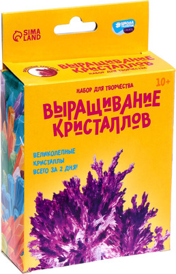 Набор для выращивания кристаллов Школа талантов Лучистые кристаллы / 5115234 (фиолетовый) - 